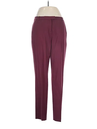 Pre-owned Antonio Melani Dress Pants In Burgundy