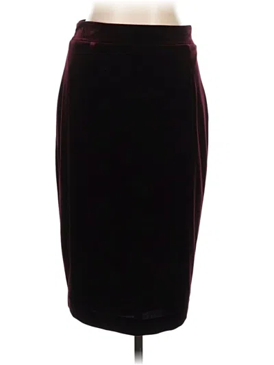 Pre-owned Antonio Melani Formal Skirt In Burgundy