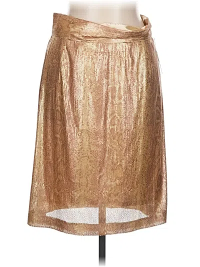 Pre-owned Antonio Melani Formal Skirt In Gold