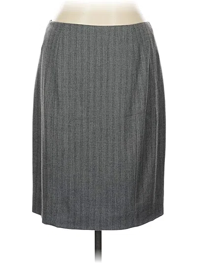 Pre-owned Antonio Melani Formal Skirt In Gray