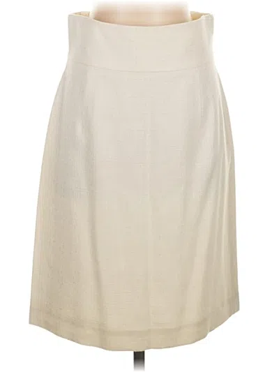 Pre-owned Antonio Melani Formal Skirt In Ivory