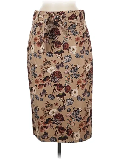 Pre-owned Antonio Melani Formal Skirt In Tan