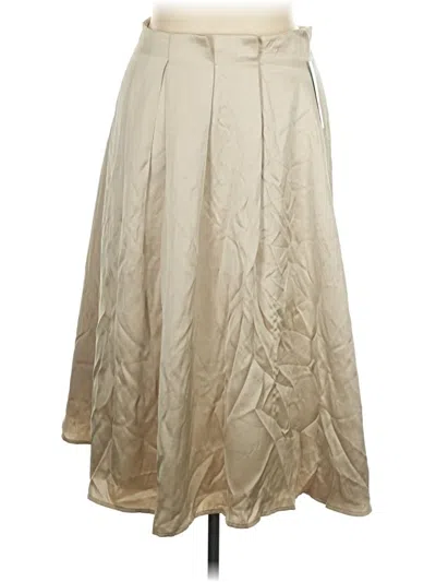 Pre-owned Antonio Melani Formal Skirt In Tan