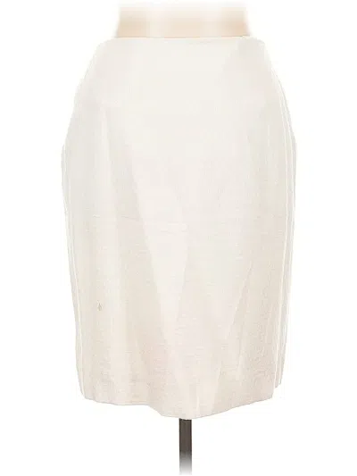 Pre-owned Antonio Melani Formal Skirt In White