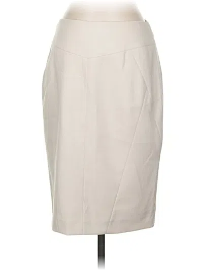 Pre-owned Antonio Melani Formal Skirt In White