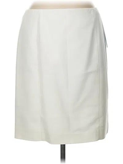 Pre-owned Antonio Melani Formal Skirt In White