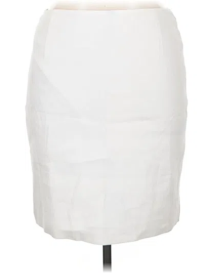 Pre-owned Antonio Melani Formal Skirt In White