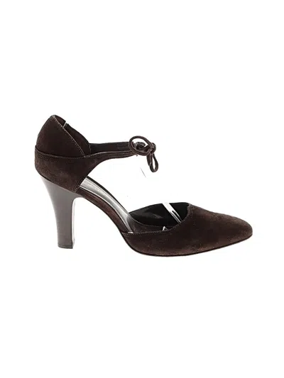 Pre-owned Antonio Melani Heels In Burgundy