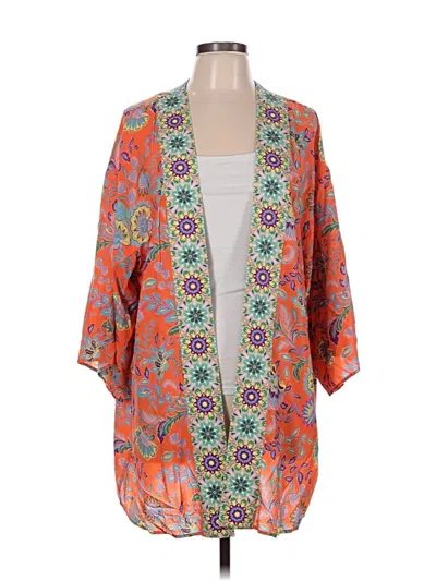 Pre-owned Antonio Melani Kimono In Orange