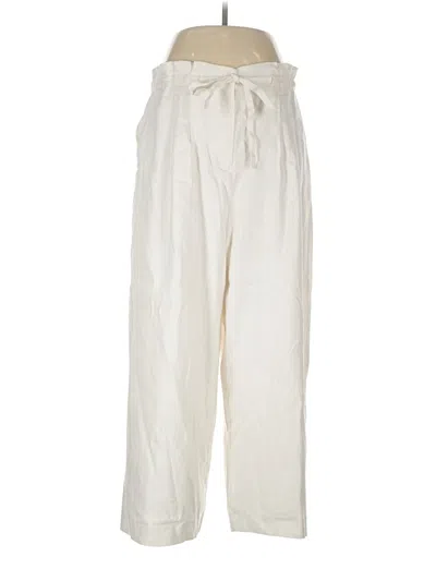 Pre-owned Antonio Melani Linen Pants In White
