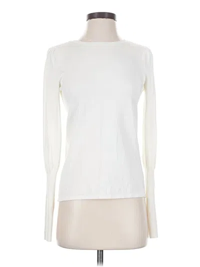 Pre-owned Antonio Melani Long Sleeve T-shirt In Ivory