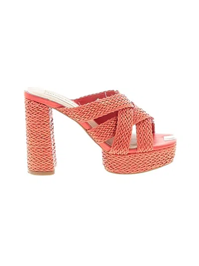 Pre-owned Antonio Melani Sandals In Orange