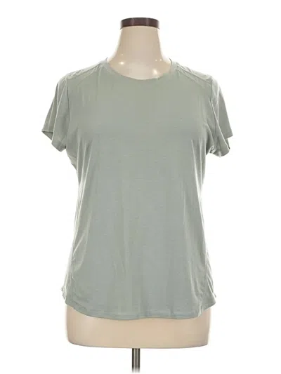 Pre-owned Antonio Melani Short Sleeve Top Gray Crew Neck Tops
