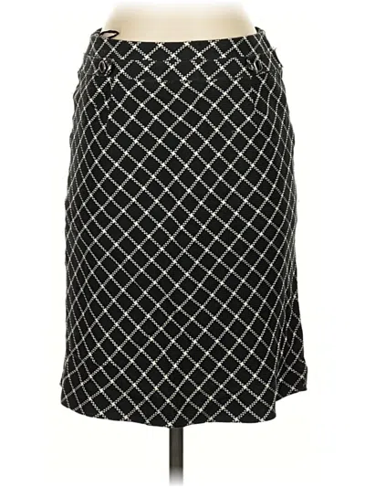 Pre-owned Antonio Melani Silk Skirt In Black