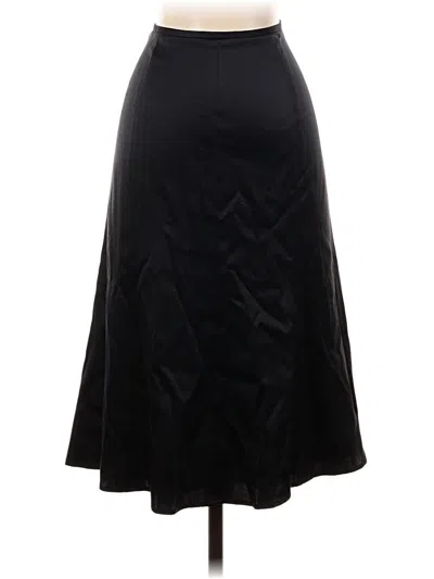 Pre-owned Antonio Melani Silk Skirt In Black