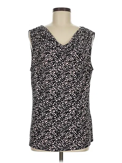 Pre-owned Antonio Melani Sleeveless Blouse In Black