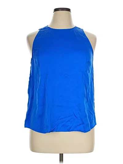 Pre-owned Antonio Melani Sleeveless Blouse In Blue