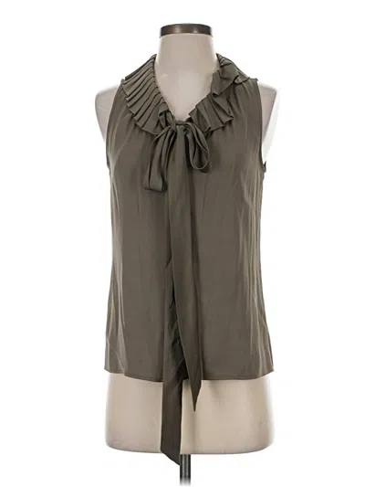 Pre-owned Antonio Melani Sleeveless Blouse In Gray