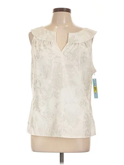 Pre-owned Antonio Melani Sleeveless Blouse In Ivory