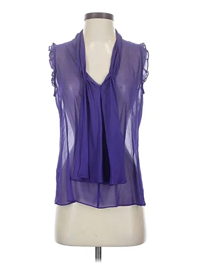 Pre-owned Antonio Melani Sleeveless Blouse In Purple