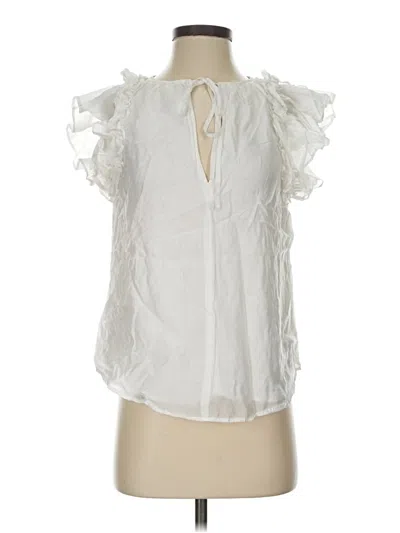 Pre-owned Antonio Melani Sleeveless Blouse In White