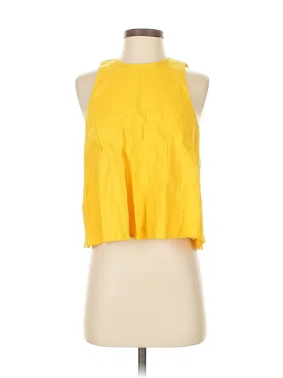 Pre-owned Antonio Melani Sleeveless Blouse In Yellow