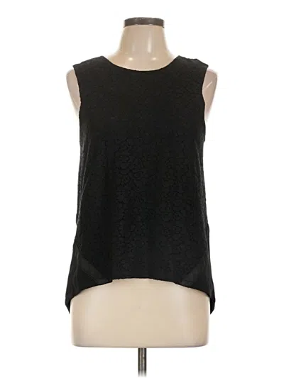 Pre-owned Antonio Melani Sleeveless Top Black Scoop Neck Tops