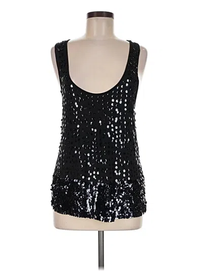 Pre-owned Antonio Melani Tank Top Black Strapless Neckline Tops