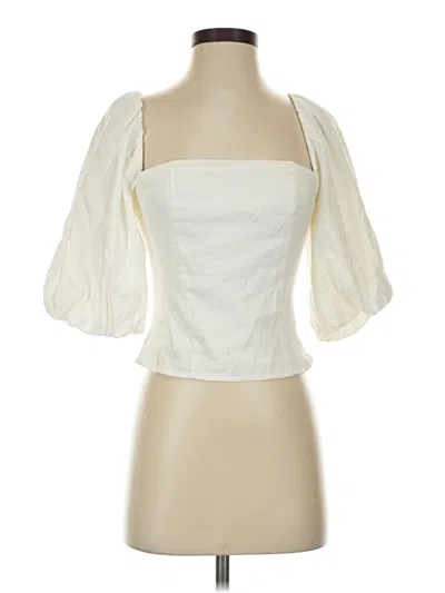 Pre-owned Antonio Melani Tank Top Ivory Strapless Neckline Tops