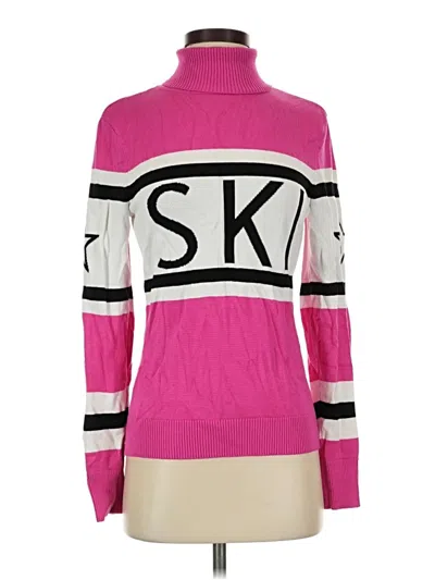 Pre-owned Antonio Melani Turtleneck Sweater In Pink
