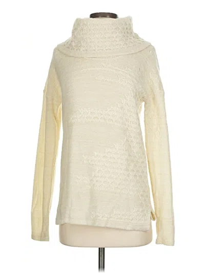 Pre-owned Antonio Melani Turtleneck Sweater In White