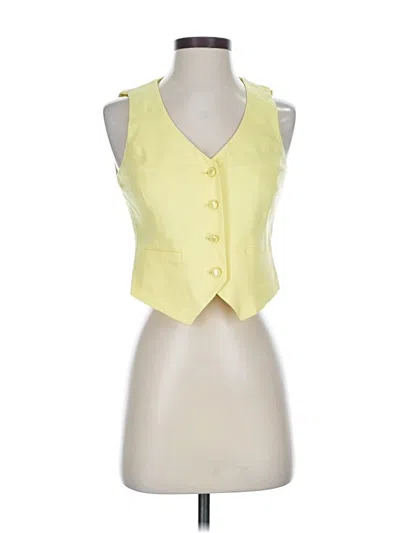 Pre-owned Antonio Melani Vest In Yellow