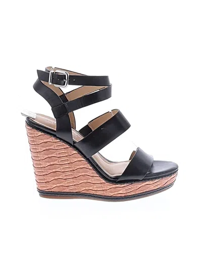 Pre-owned Antonio Melani Wedges In Black
