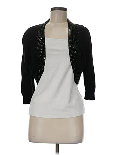 Pre-owned Antonio Melani Wool Cardigan Sweater In Black