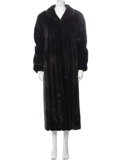 Pre-owned Antonovich Mink Fur Coat In Black
