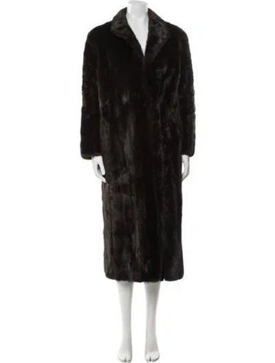 Pre-owned Antonovich Mink Fur Coat In Brown