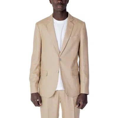 Antony Morato Linen Men's Suit In Beige