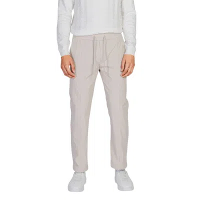 Antony Morato Pinstripe Drawstring Trousers In Neutral