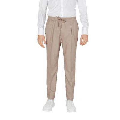 Antony Morato Beige Polyester Pant In Brown