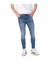 Antony Morato Blue Cotton Skinny Jeans In Blue