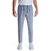 Antony Morato Black Linen Pant In Blue
