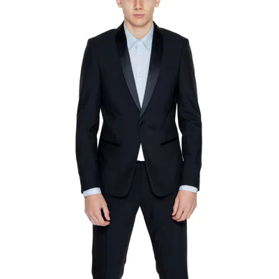 Antony Morato Black Polyester Blazer In Multi