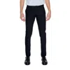 Antony Morato Black Polyester Pant In Blue