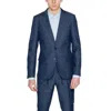 Antony Morato Polyester Men's Suit In Blue