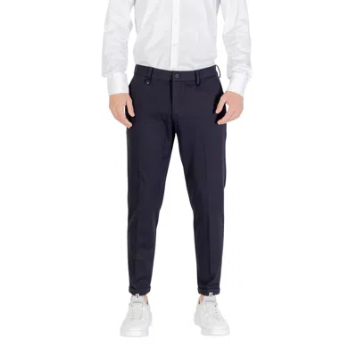 Antony Morato Blue Viscose Casual Pants In Black