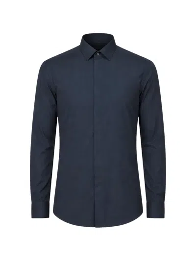 Antony Morato Concealed-button Shirt In Blue