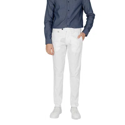Antony Morato Cream Cotton Skinny Men's Pant In White