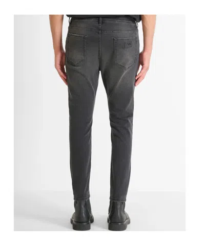 Antony Morato Cropped Fit 'karl' Skinny Jeans In Black Denim With Faded Wash