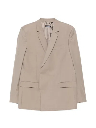 Antony Morato Double-breasted Blazer In Neutral