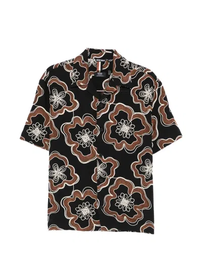 Antony Morato Dover Floral Shirt In Black